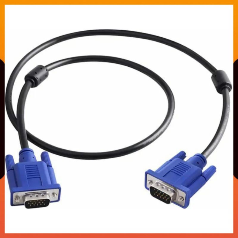 (COD) KABEL VGA TO VGA DIGITAL MALE TO MALE 1.5 METER / KABEL VGA KE VGA UNTUK KE LAPTOP MONITOR PROYEKTOR KOMPUTER 1.5M