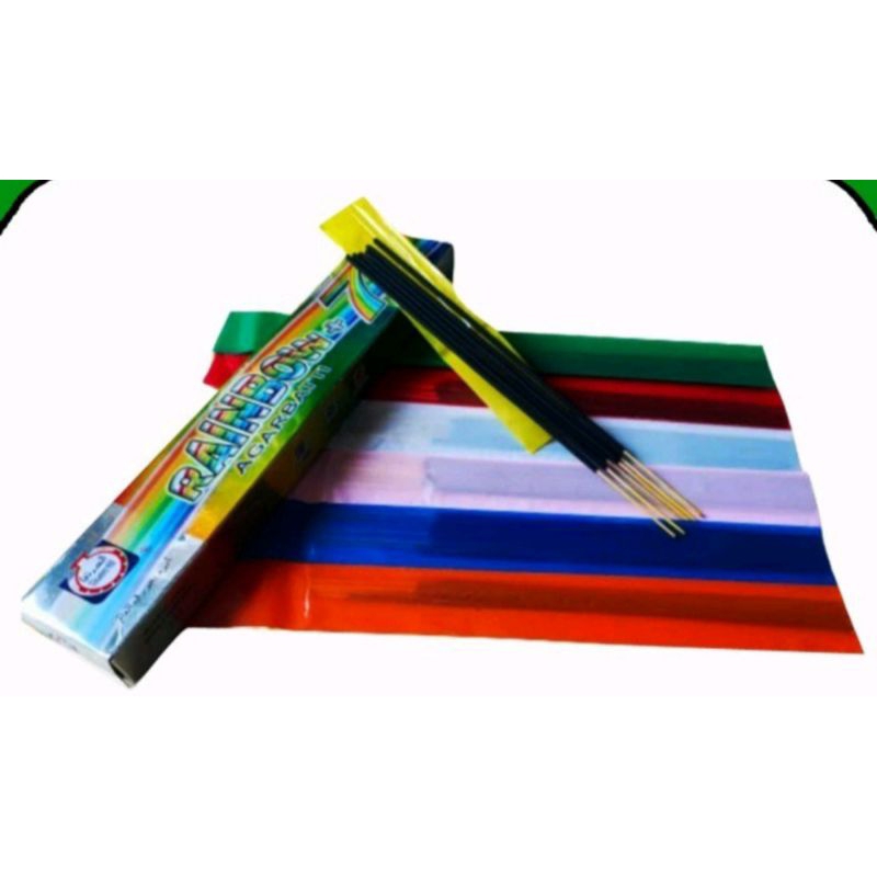 Buhur Rainbow / Buhur stick Agarbatti / Bakhoor Perbox isi 7 Plastik