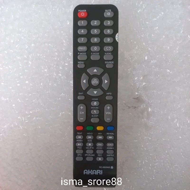 REMOT TV AKARI SMART TV LED LCD RC-9920AS