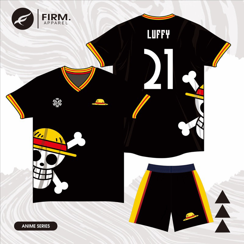 JERSEY SEPAK BOLA DAN FUTSAL ANIME ONE PEICE baju futsal one peice free custom