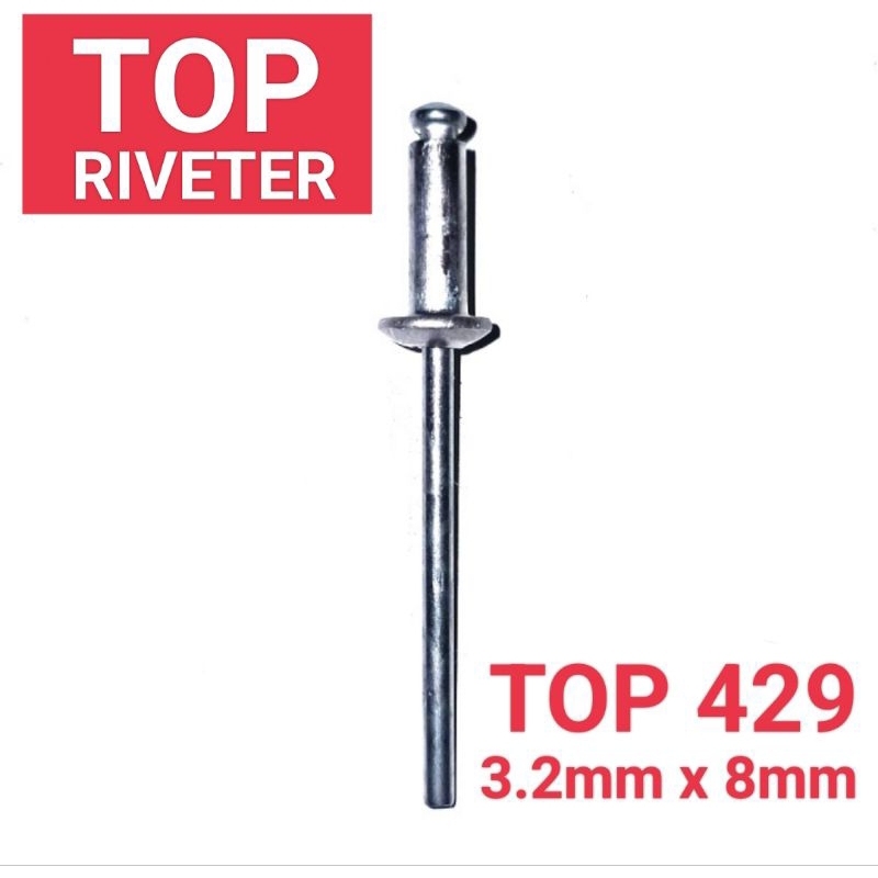 Paku Rivet TOP RIVETER 429 size 3.2mm x 8mm