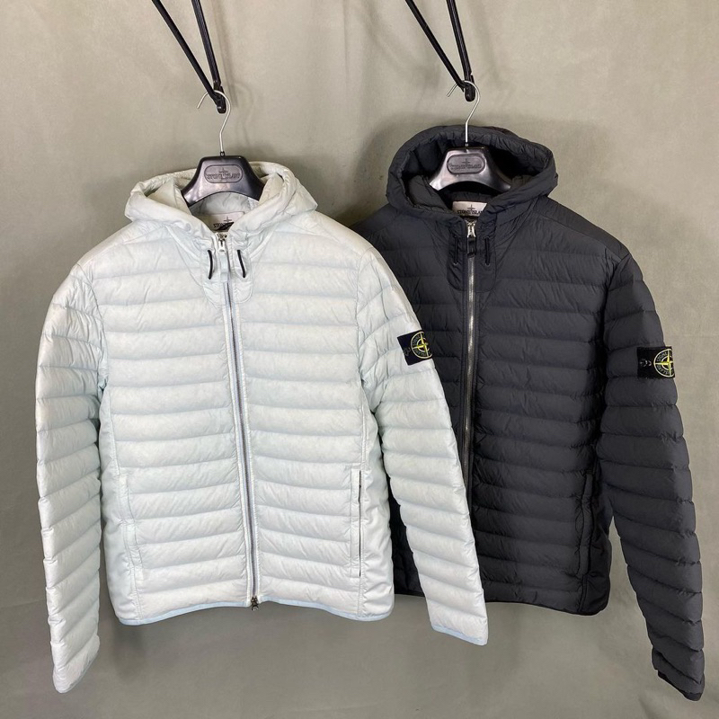 Jaket parka puffer stone island unisex full teg full barcod