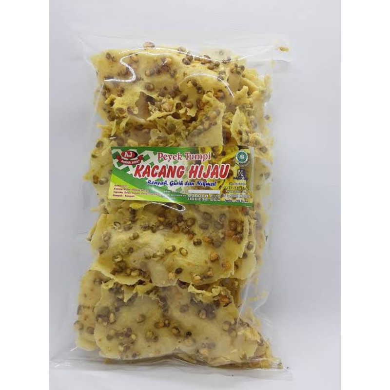 

promo tumpi/peyek kacang hijau renyah & halal