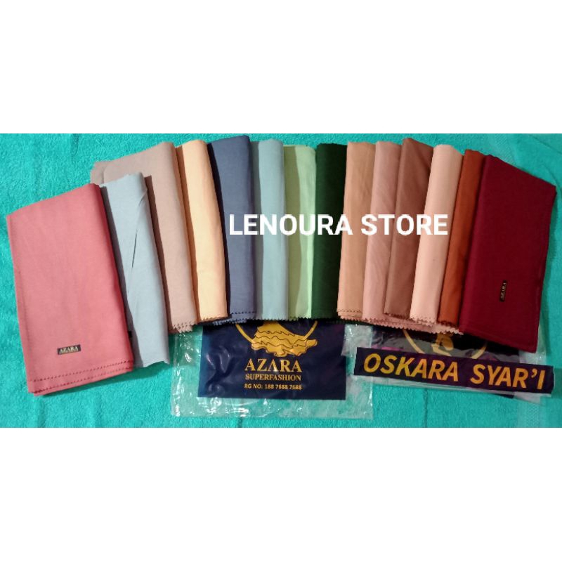 Jilbab/Hijab Voal Oskara Segiempat Polos Laser Cut - Ukuran 130 X 130 cm