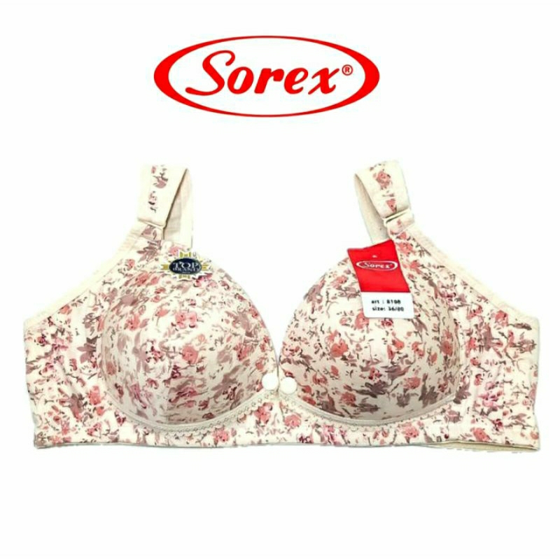 Bra Menyusui Sorex Size 34, 36, 38, 40, 42 Dengan Busa Tanpa Kawat BH Menyusui Top Quality 8108