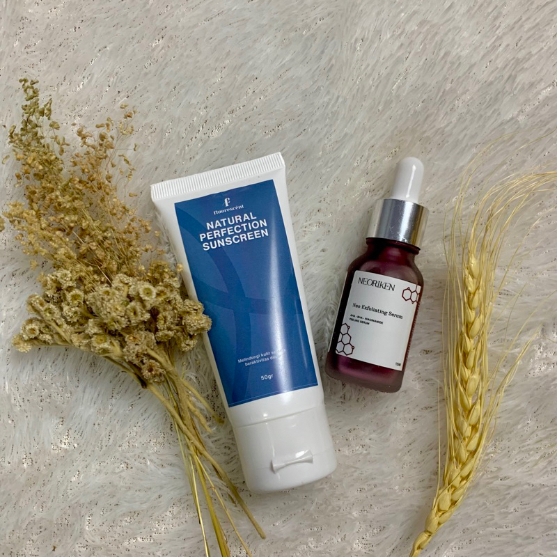 Neoriken- Exfoliating Serum+Sunscreen Fluorscent AHA BHA Niacinamide