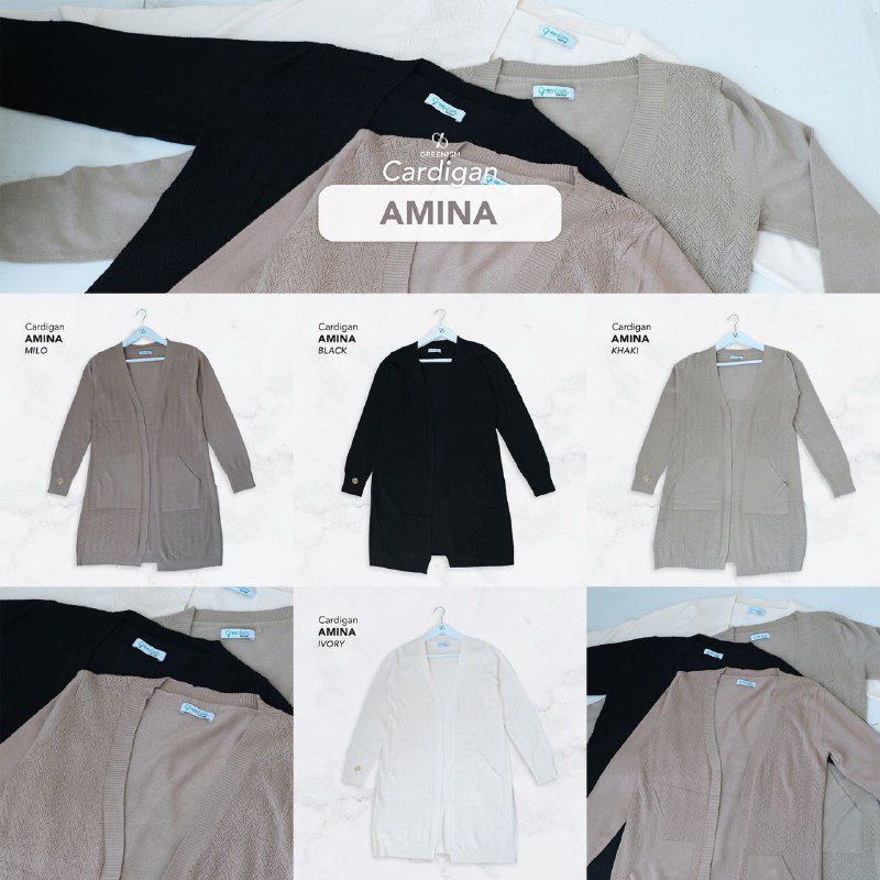 AMINA CARDIGAN BY GREENISM/AMINA CARDIGAN GREENISM/CARDIGAN GREENISM/OUTER GREENISM/AMINA CARDIGAN G