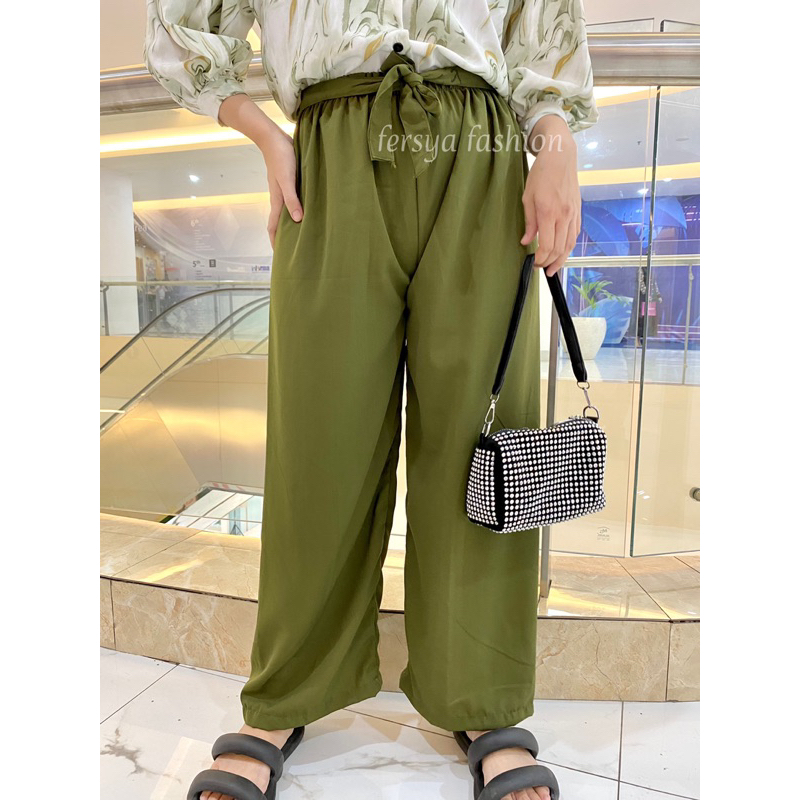 SHANA KULOT HIGHWAIST RIBBON PANTS