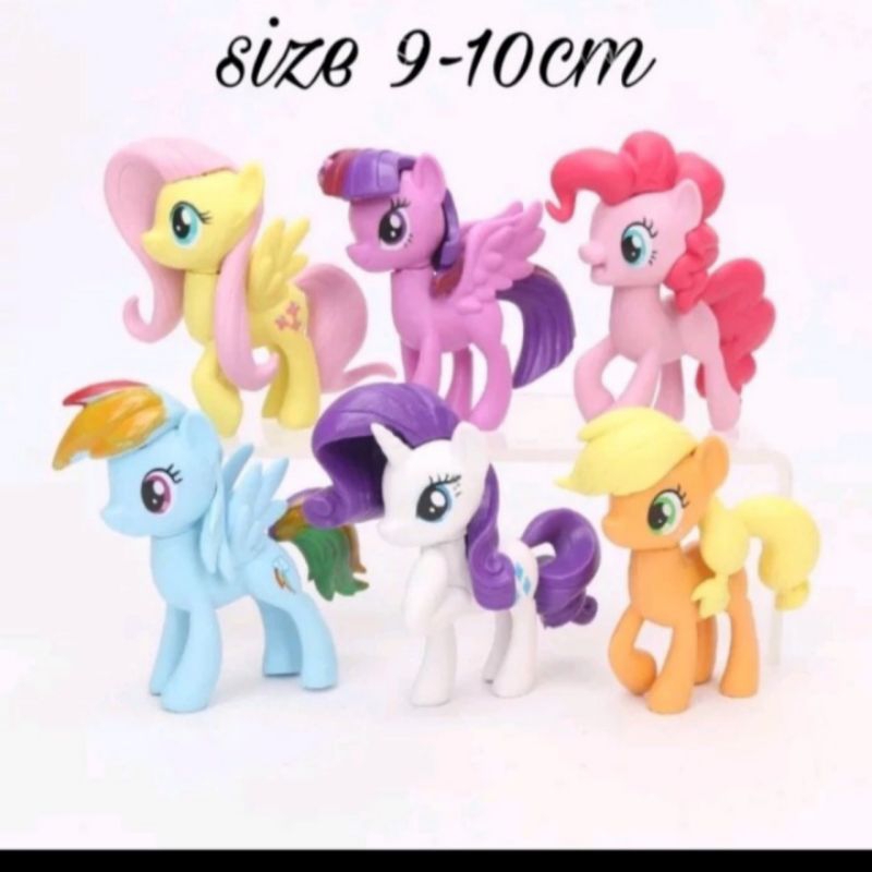 Topper Little pony ,Hiasan Kue kuda Pony,Mainan Littlr Pony