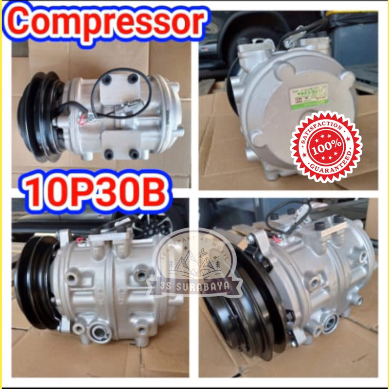 Kompresor Bus 10P30B Ac Bus Elf mini bus 10p30 Alat berat Denso