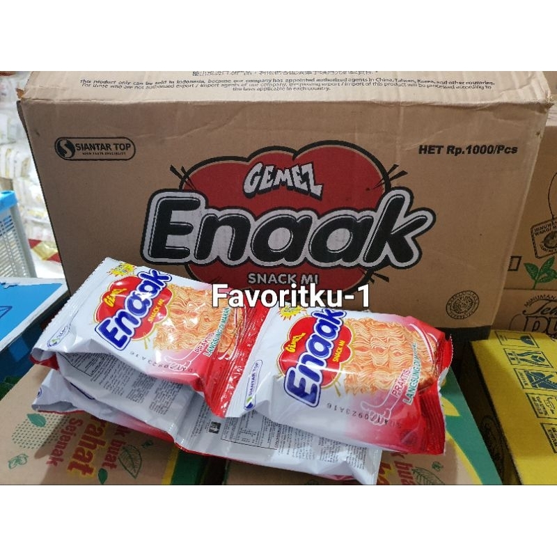 

Mi Gemez Enaak Snack Mi Rasa Ayam Kecap. 1 Renteng Isi 10 Sachet