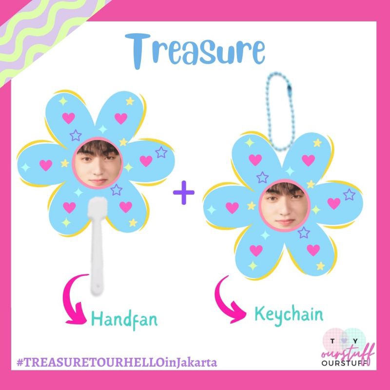 Treasure Handfan and keychain