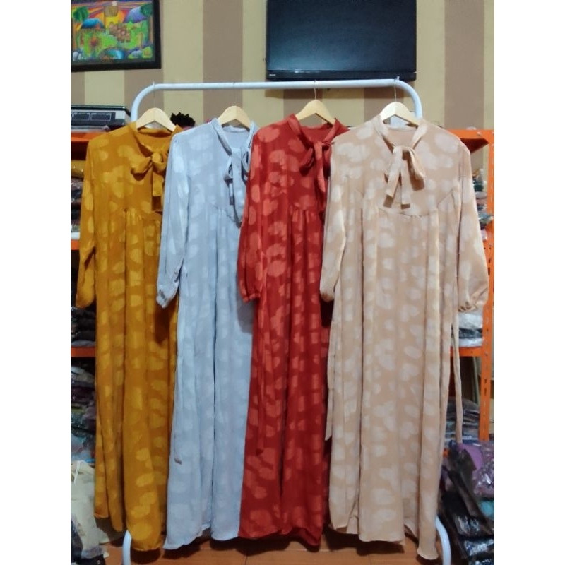gamis embos gamis polos gamis elegan dan simpel