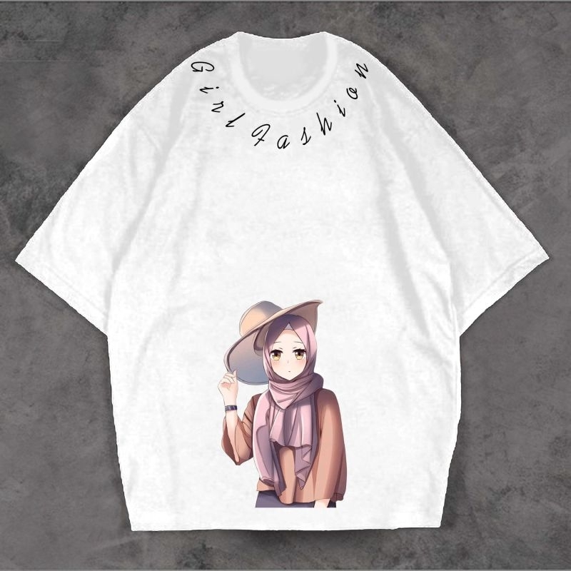 Kaos Oversize Wanita Girl Fashion