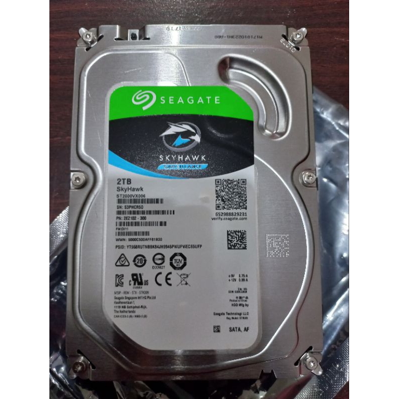 Hard disk 2 TB sata 3.5 Seagate untuk PC