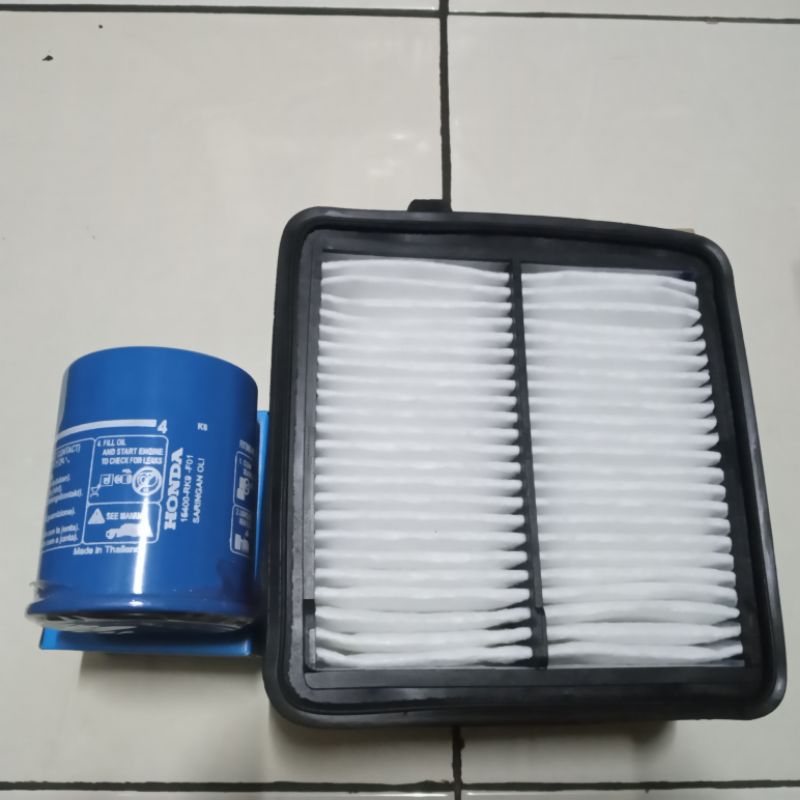 Saringan Filter udara dan Filter oli Honda jazz RS brio mobilio Fredd