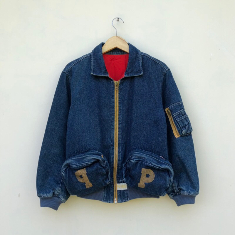 VINTAGE PINK HOUSE BOMBER JACKET