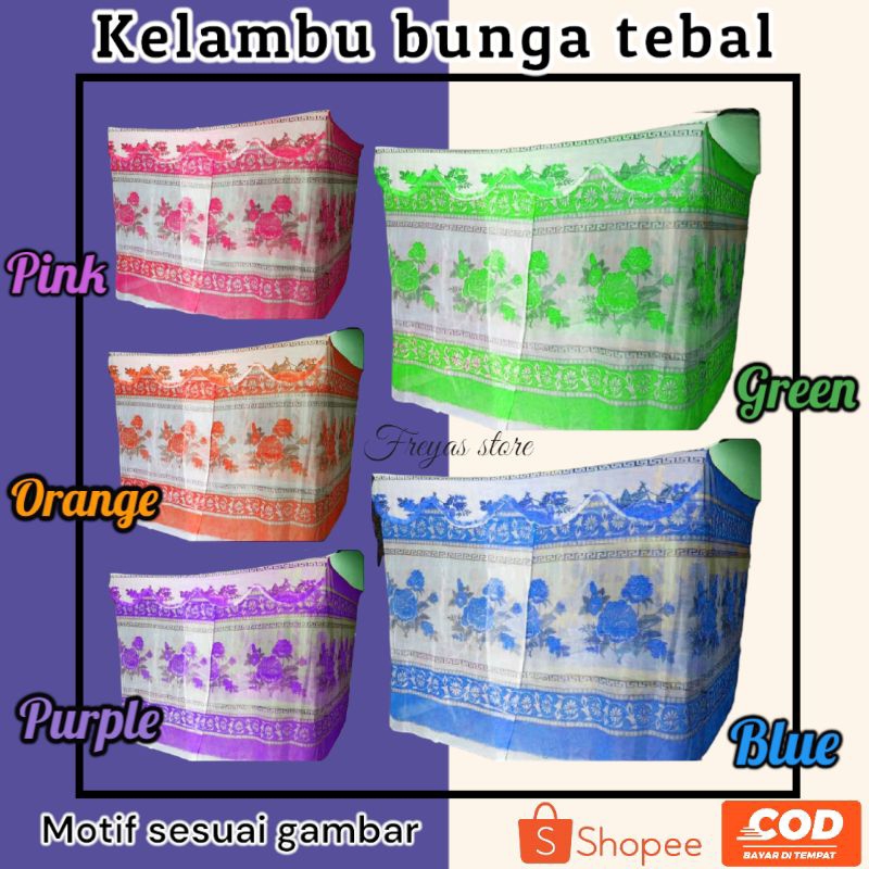 [BEST SELLER] KELAMBU BUNGA PREMIUM 180x200