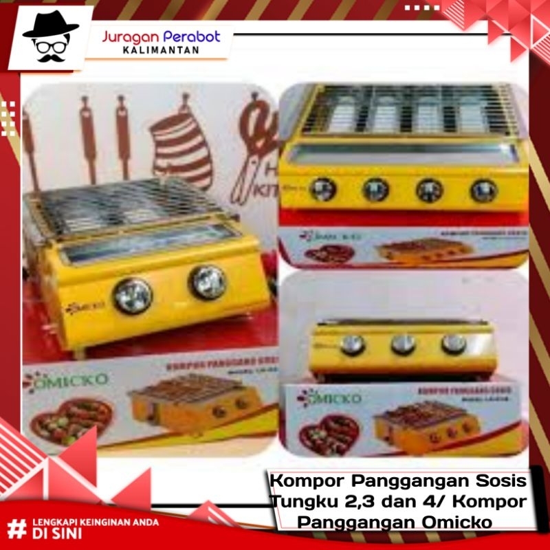 TERLARIS ((COD)) Panggangan Sosis 2 Tungku 3 Tungku 4 Tungku [Omicko] / Panggangan Sosis Serbaguna