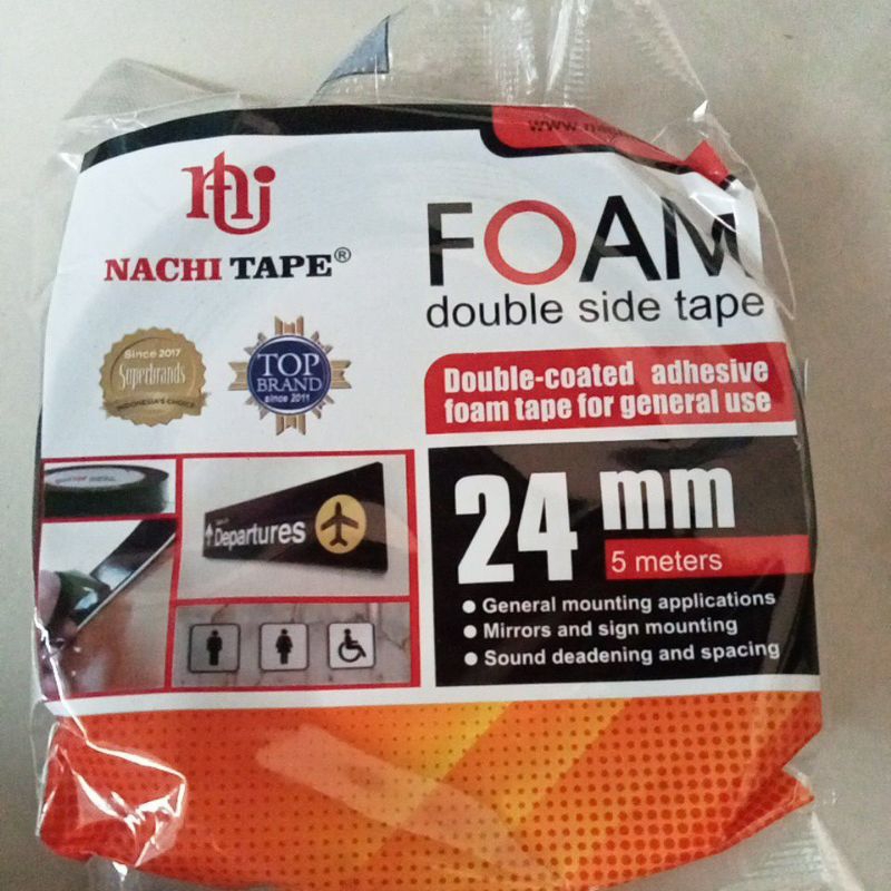 

NACHI TAPE,Isolasi bisa,solatif bolak balik ,double tape foam