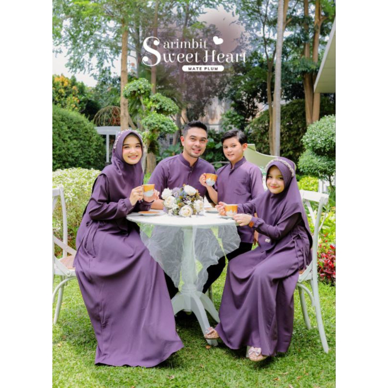 SWEET HEART SARIMBIT FAMILY PREMIUM CREPE BY ANB FASHION