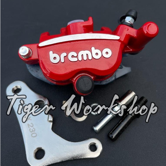 KALIPER BREMBO NMAX OLD NMAX NEW AEROX 155 2 PISTON PLUS BREKET PLUS KAMPAS DEPAN