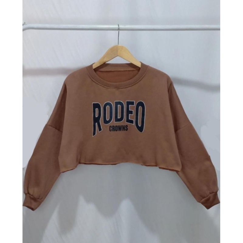 RODEO SWEATER OVERSIZE CROP / SWEATER WANITA