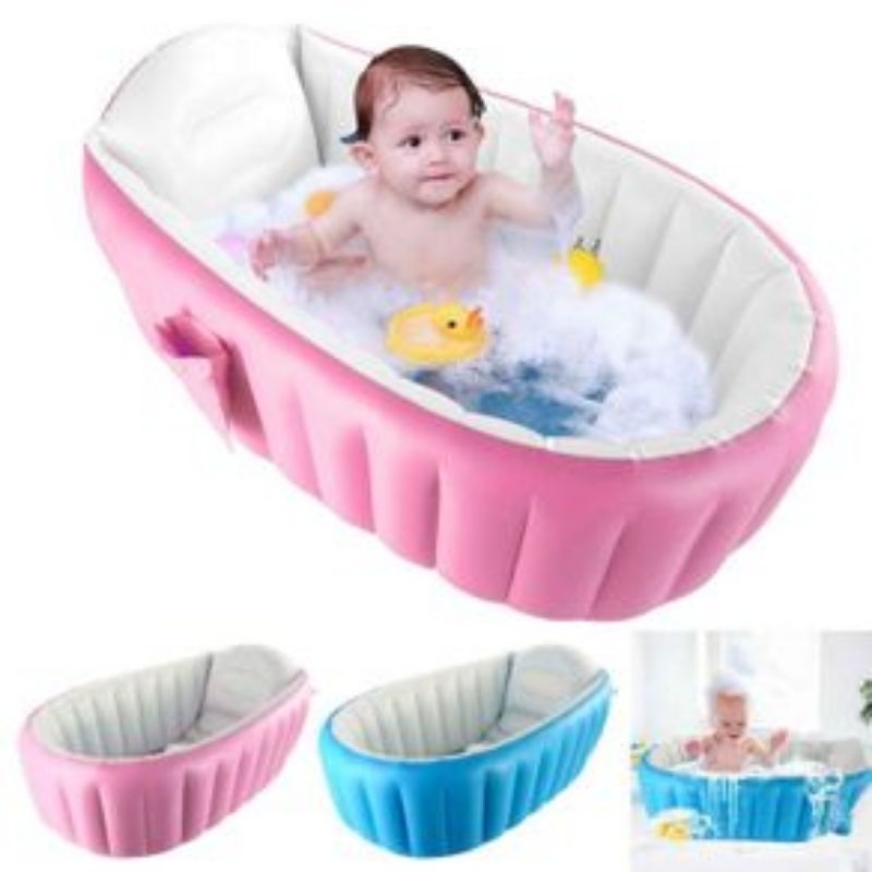 KOLAM INTIME BAN MANDI BAYI (Inflatable Baby Bath Tub Swimming Pool Mainan Renang Outdoor Activity A