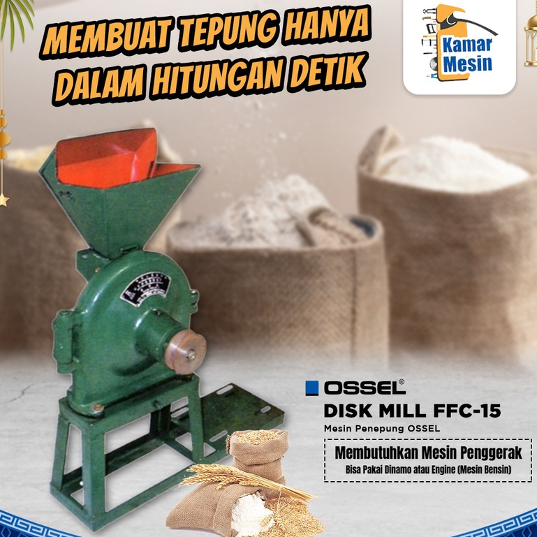 Mesin Gilingan Tepung FFC15 Giling Tepung FFC15 Disk Mill FFC15 Mesin Penepung FFC 15