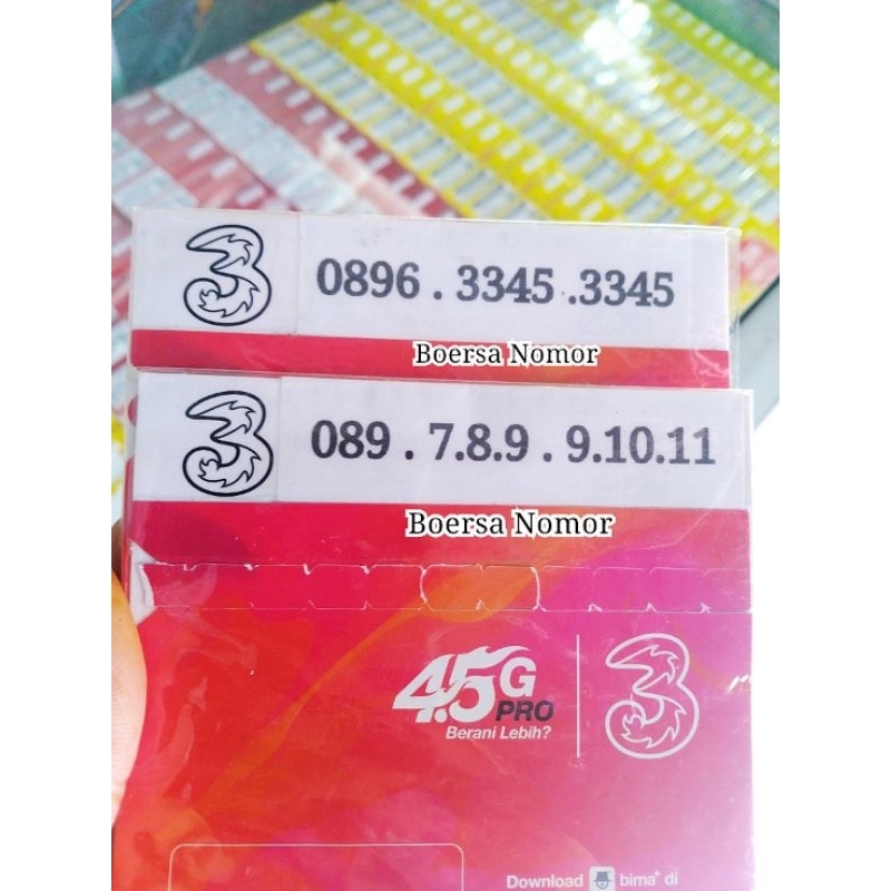 Nomor Tri Cantik 11 Digit Dan 12 Digit , Nomor Indosat Ooredoo Hutchison 12 11 10 digit