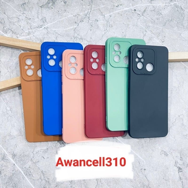 Softcase Pro camera REDMI 12C // Silicon Pro Camera Macaron NEW TYPE REDMI 12C