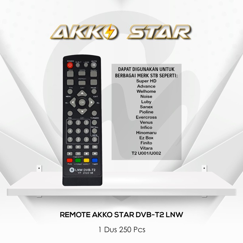 Remot STB multi universal luby,sanex,noice,super hd,advance dan welhome