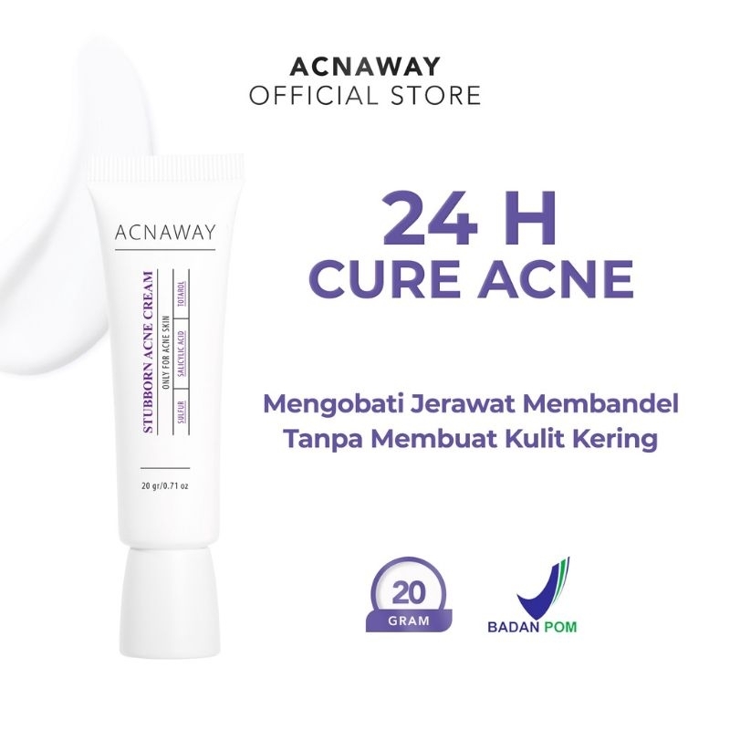 ACNAWAY Stubborn Acne Cream Krim Jerawat Acne Spot Treatment