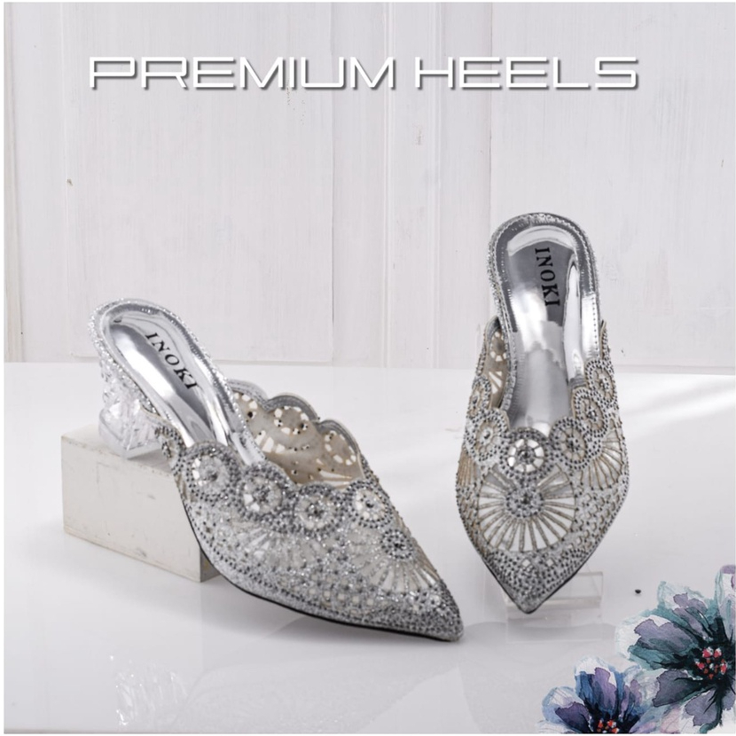 CARRAVELLE  INOKI - sendal/sepatu wanita wedges payet terbaru 36-40 untuk kondangan dan seserahan new model
