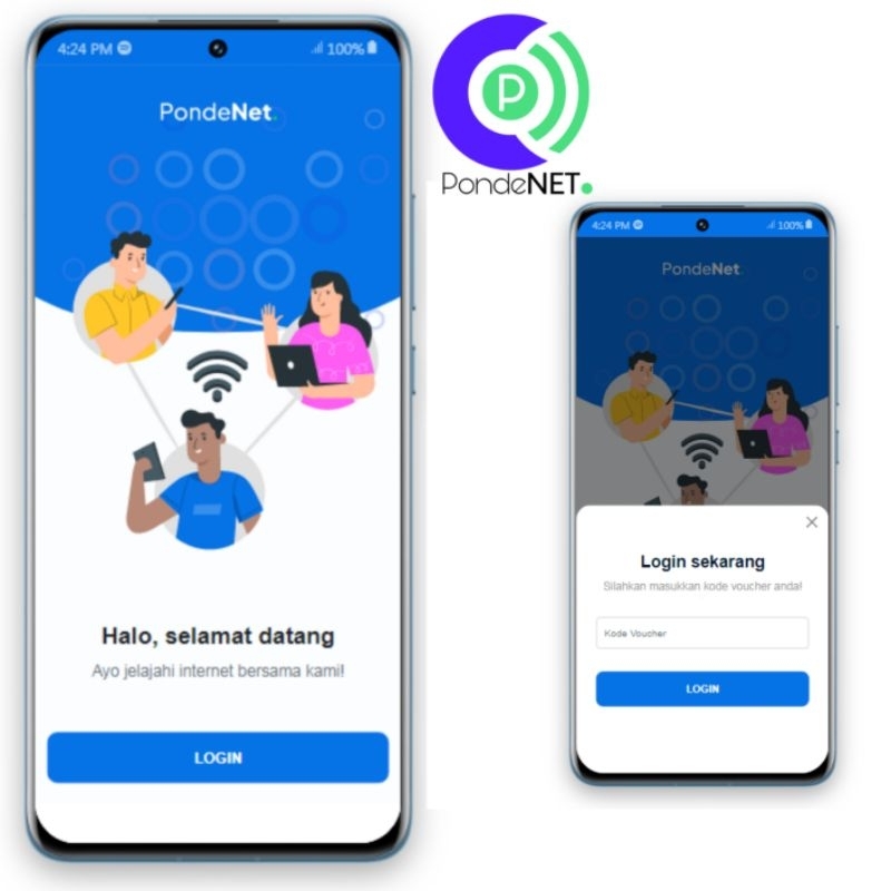 login page flatvoucher V.1 hotspot