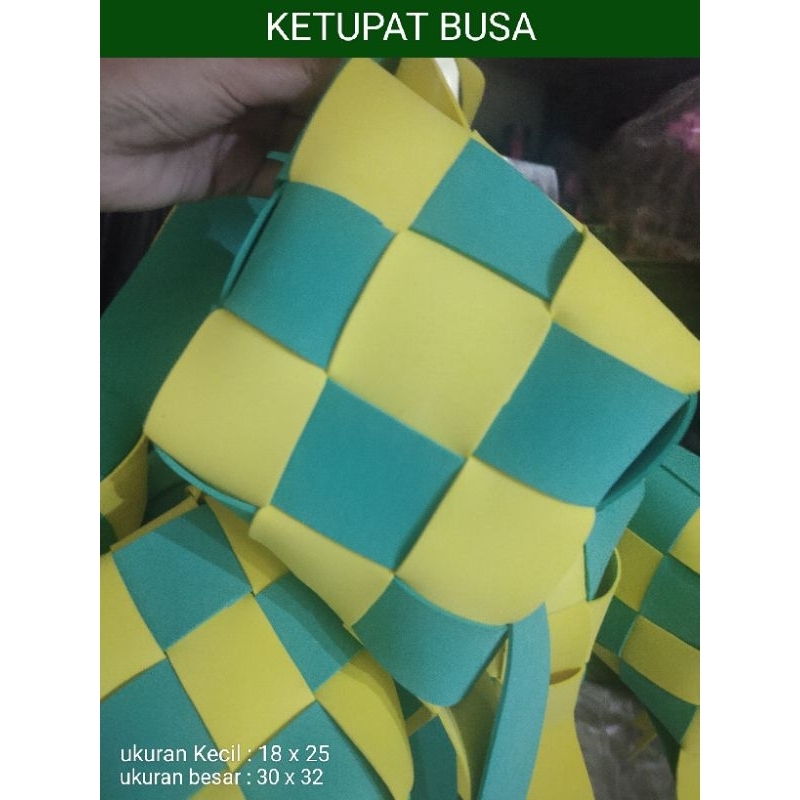 Ketupat Busa Idul Fitri / Ornamen Lebaran / Hiasan Idul Fitri