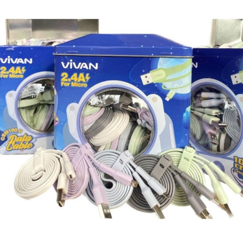 KABEL DATA VIVAN Micro Dan IPHONE LINGHTING CSL100 CSM100 1 PCS