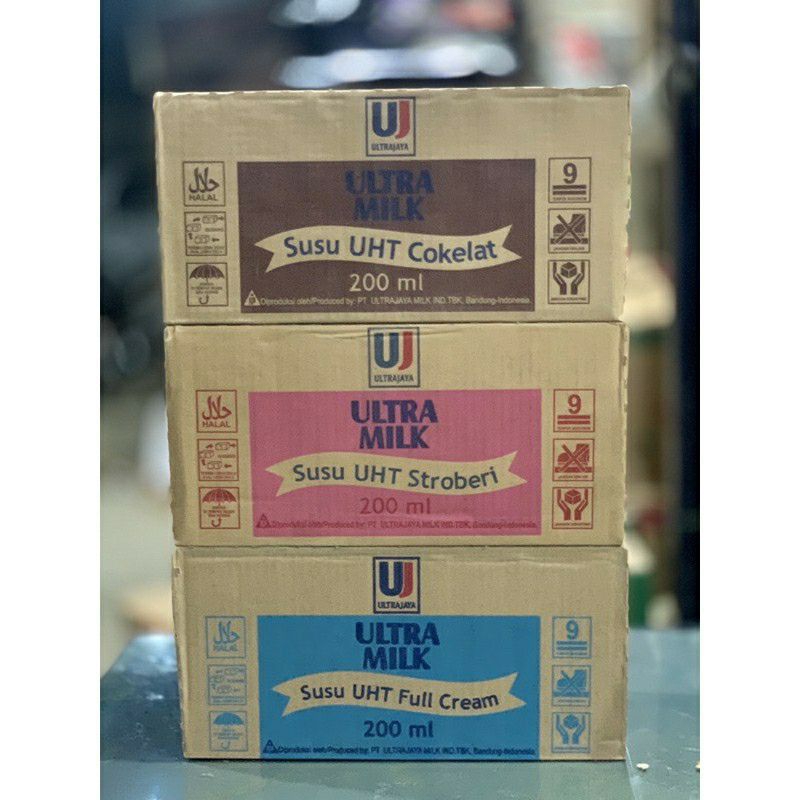 

Susu Ultra Milk 200ml isi 24pcs mix rasa