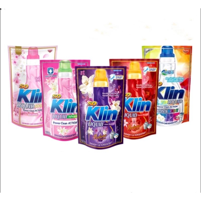 So Klin Cair Detergent Cair All Varian 720Ml/525Ml