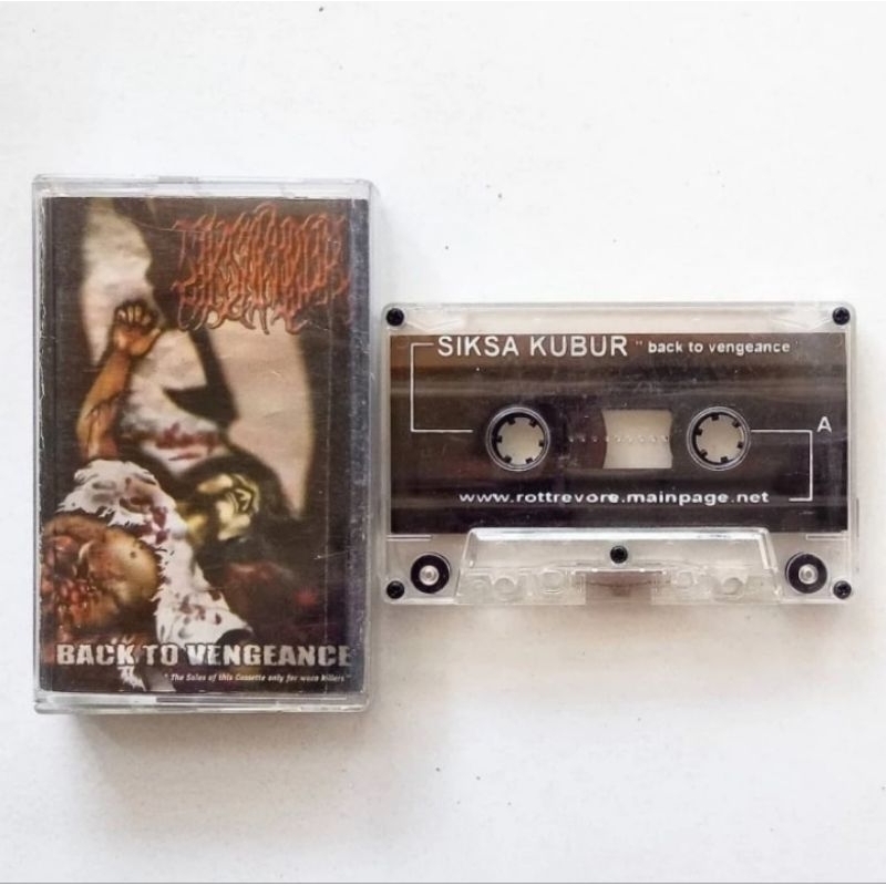 USED Siksakubur - Siksa Kubur - Back To Vengeance - Rilisan Rottrevore (Kaset Tape Pita)