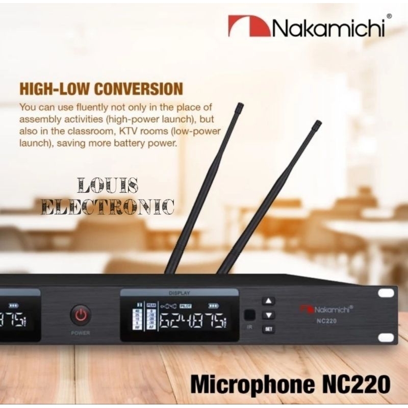Mic Microphone Wireless Nakamichi NC220 NC-220 Handheld NC 220 Microphone Professional Karaoke