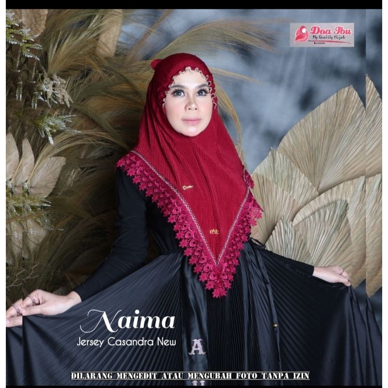 694 Jilbab Doa Ibu Siria Kerut Dahi Plisket Renda Prada Senada Zigzag Jersey Casandra New/Hijab Doi 