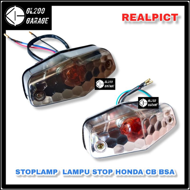 STOPLAMP LAMPU STOP CB BSA SMOKE & BENING