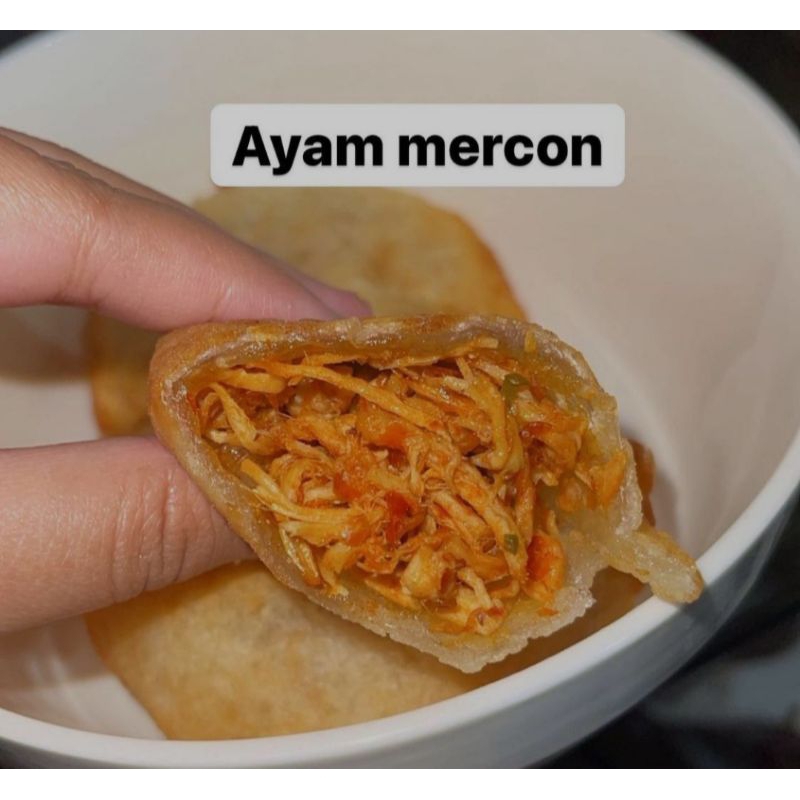 

Cireng mercon ayam suwir
