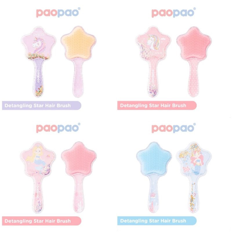 PAOPAO Detangling Star Hair Brush / Pao pao Sisir Anak