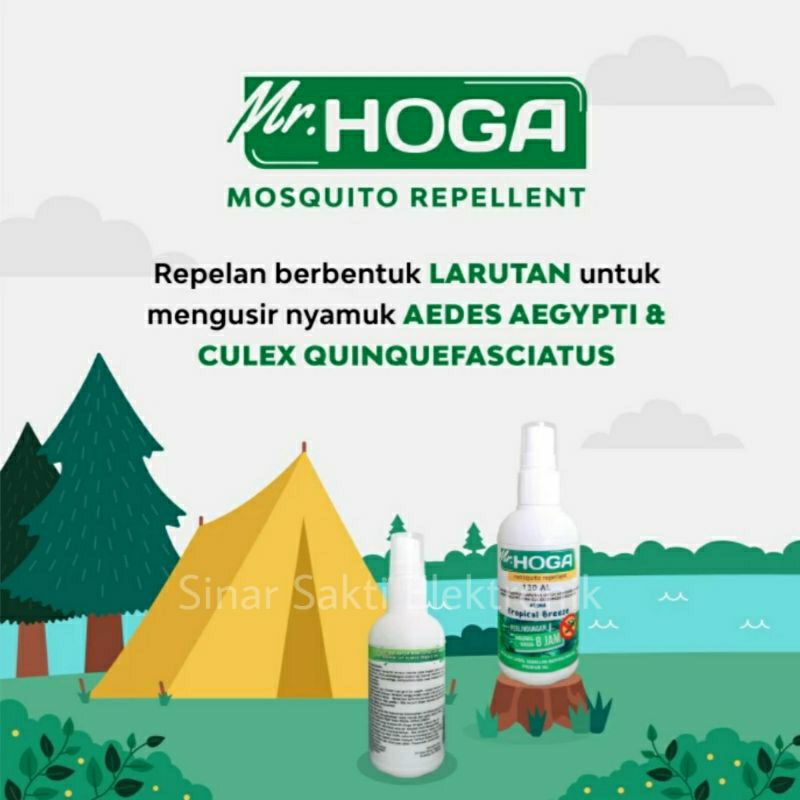 Mr Hoga Mosquito Repellent Anti Nyamuk Spray Semprot 80ml Hogasan