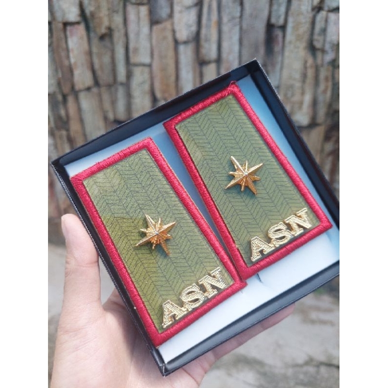 PANGKAT ASN/PNS LIS BORDIR MERAH