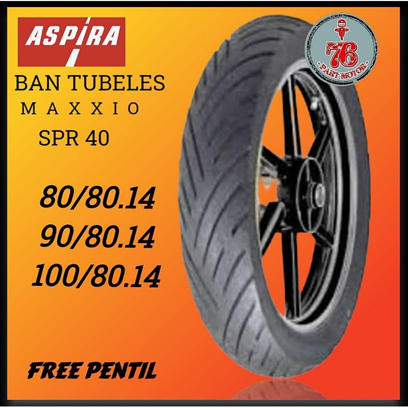 BAN TUBELESS MAXXIO SPR40 (-80/80.14 -90/80.14 -100/80.14) FREE PENTIL