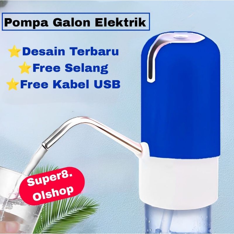 POMPA AIR GALON ELEKTRIK PRAKTIS/WATER PUMP ELECTRIC⭐ Super8.olshop⭐