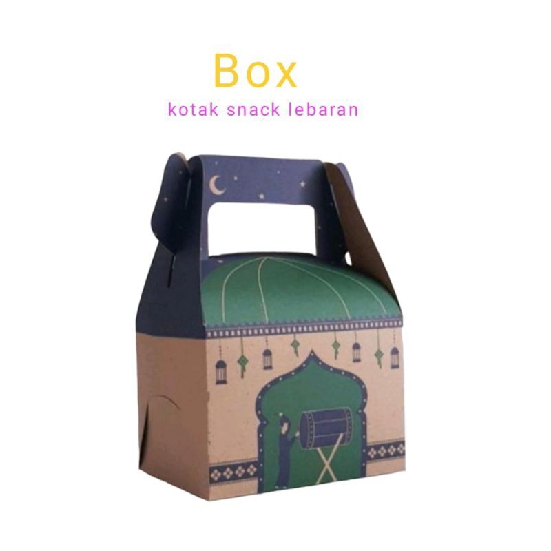 

Gable box kotak snack hari raya/ kotak snack Lebaran